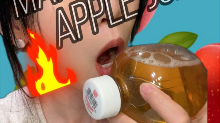 Really? It’s gone viral across the internet! Apple juice that makes the sound of biting into an appl