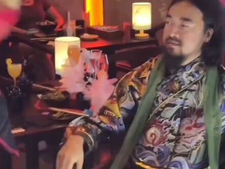 Brother Feng Listening to Songs at the Brothel
