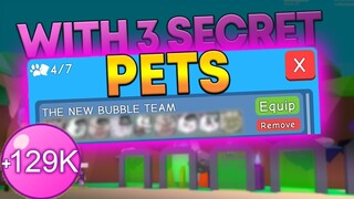 THIS IS MY NEW BUBBLE TEAM IN BUBBLE GUM SIMULATOR (Roblox)