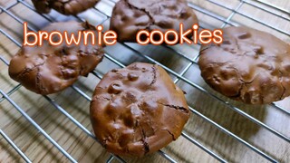 [Brownie cookies] บราวนี่คุกกี้ หน้าฟิล์ม เนื้อหนึบอร่อย ทำง่าย ๆ อุปกรณ์ไม่เยอะ