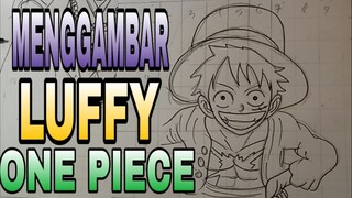 menggambar luffy dari one piece