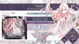 【Arcaea】Testify Beyond12推分记录(已完结，理论值）