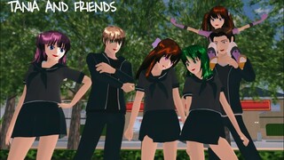 TANIA & FRIENDS #part 14 DRAMA SAKURA SCHOOL SIMULATOR | MUTIA ANIMASI | PEANUT BUTTER