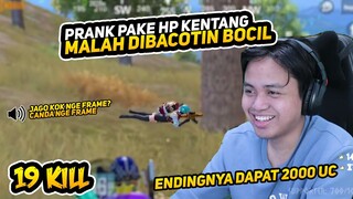PRANK PAKE HP KENTANG, MALAH DIBACOTIN BOCIL KARENA NGE FRAME