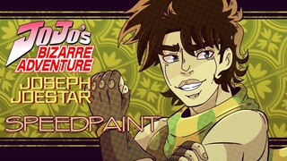 JOJO'S BIZARRE ADVENTURE! - JOSEPH JOESTAR // SPEEDPAINT