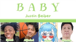 Justin Beiber - Baby | Cover by Ishowspeed , Kobokaneru , Alfachri , Windah Basudara (Ai Cover)