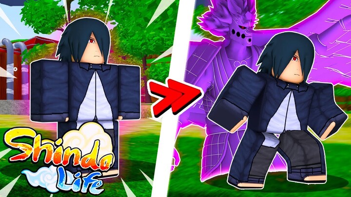 VIREI o SASUKE por 100 DIAS no ROBLOX - SHINDO LIFE!