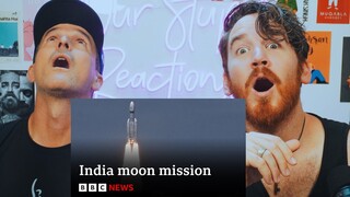 India moon mission rocket blasts into space - BBC News REACTION!!!