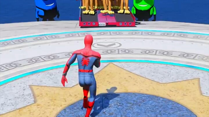 GTA 5 Epic Water Ragdolls | Spider-Man Jumps / Fails #gta #سبايدرمان #gta5#spiderman