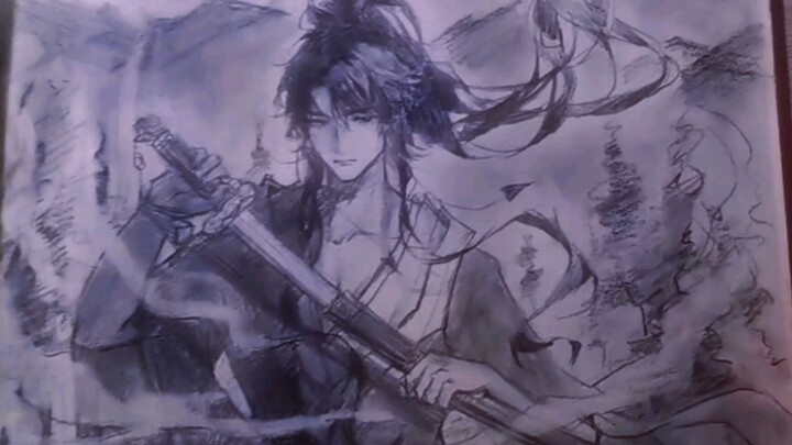นักเรียนม.ปลายคนหนึ่งกับหนุ่มหล่อที่วาดด้วยมือธรรมดาๆ