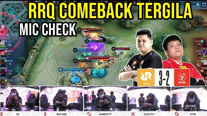 RRQ COMEBACK TERGILA! MIC CHECK RRQ VS AURA MPL SEASON 10