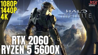 Halo Infinite | Ryzen 5 5600x + RTX 2060 | 1080p, 1440p, 4K benchmarks!