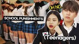 Korean Teens React To "SCHOOL PUNISHMENTS THAT WENT TOO FAR" 😠
