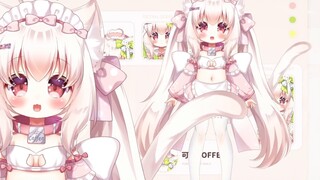 【Free live2D model】Free cute cats actually have new clothes!