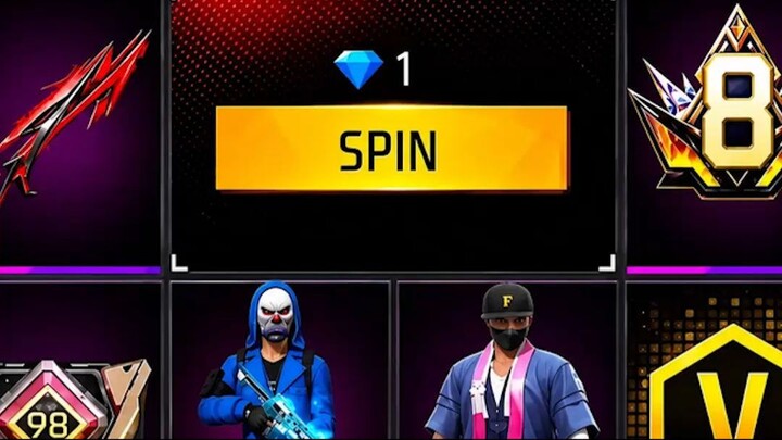 cuman 1x spin dapat item langka free fire ff #ff #freefire #roblox #spottedonshorts