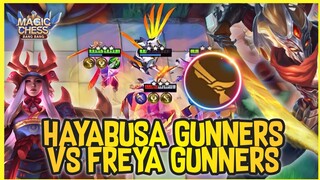 3 STAR HAYABUSA GUNNERS VS 3 STAR FREYA GUNNER ! SUGENG MONOSOX MAGIC CHESS