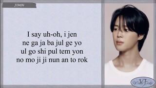 Jimin 지민 'Letter' 편지 Easy Lyrics