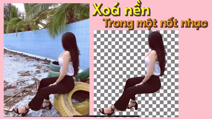 XOÁ NỀN trong 1 NỐT nhạc | Remove background 1 secound | Thon Trần