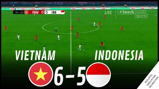 VIETNAM vs INDONESIA [6-5] MATCH HIGHLIGHTS • Video Game Simulation & Recreation