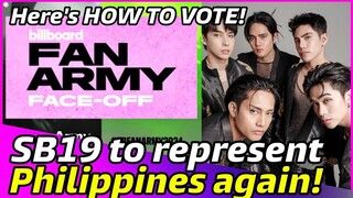 SB19 is back on Billboard Fan Army Face Off 2024! And here's how to vote!