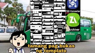 How to open bus template and convert to jpg | Bus Simulator Ultimate | Pinoy Gaming Channel