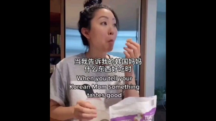 Saat kamu bilang sama ibu bahwa makanannya enak