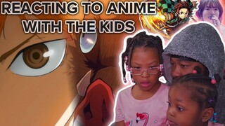 KIDS REACTING TO ANIME | HAIKYU BEST MOMENTS | DEMON SLAYER-Who is Inosuke & Mitsuri - Voice Actors