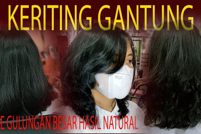 Tutorial Lengkap Gunting Rambut Medium Layer Dan Keriting Gantung Bilibili