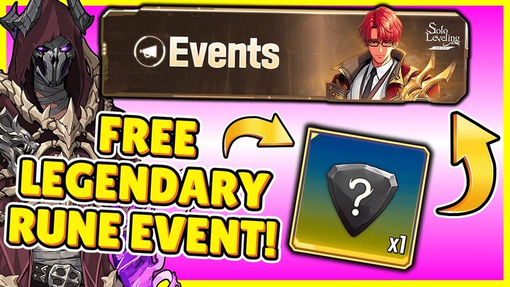 FREE LEGENDARY SKILL RUNE! OH BABY! NEW EVENTS! BEST EVENTS RETURNING! [Solo Leveling: Arise]