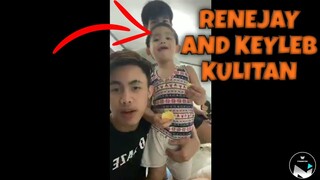 Renejay at keyleb nag kulitan sa live