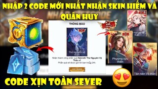 GiftCode Liên Quân | Nhập Full 3 Code Liên Quân Mới Nhất Nhận Trang Phục SSS+ Và Quân Huy Ngon Ngon