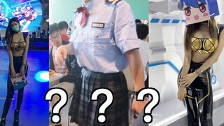 Ayo pergi ke Chinajoy denganku! Ada yang benar-benar cosplay sebagai petugas keamanan hahaha