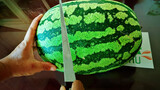 How can I have such excellent knife skill when cutting the watermelon