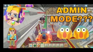 Admin power in sky block mining area!😱 (blockman go:blocky mods)