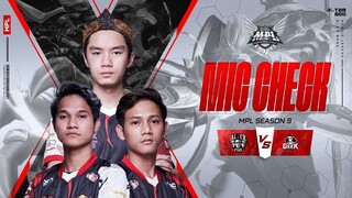 MIC CHECK ALTER EGO VS GEEK FAM ID | MPL-ID S9 REGULAR SEASON