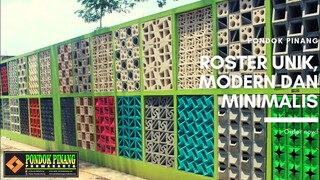 004. Mengenal aneka macam bentuk roster || trend pagar roster kekinian