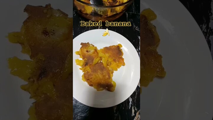 baked banana #shortsfeed #reels #viral #food #shortvideo #kdrama