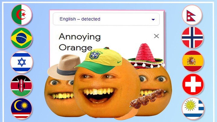 Annoying Orange in different languages meme compilation