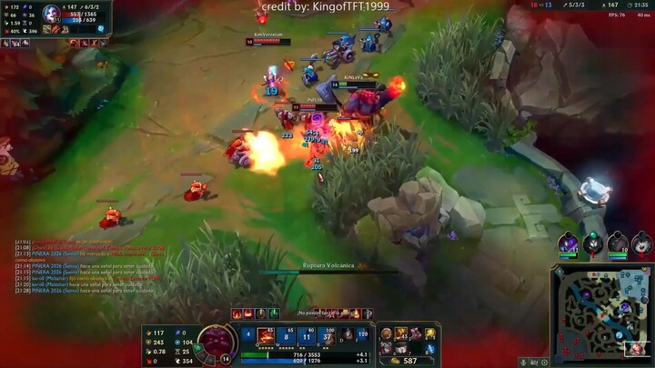 Tristana kết hợp với nami cực mạnh vì được tăng thêm tốc độ đánh #game