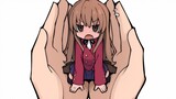 [High energy ahead] The girl in the palm of your hand in the animation is only the size of a figurin