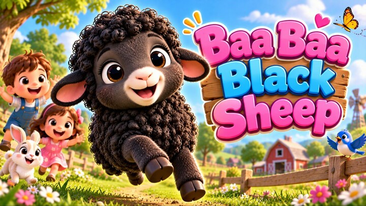 Baa Baa Little Black Sheep 🐑 | बा बा छोटी काली भेड़ | Kids Songs & Nursery Rhymes | Balgeet