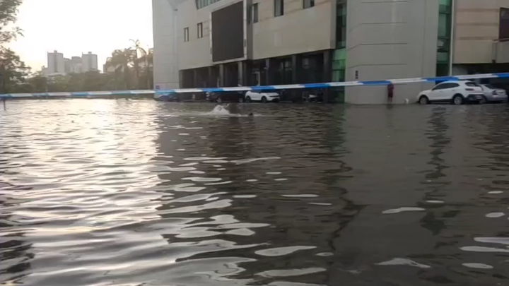 Heavy rain situation at Hainan University