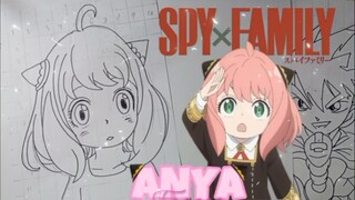 menggambar anya spy x family