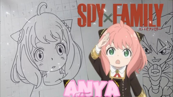 menggambar anya spy x family
