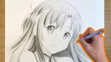 [Hand Drawing] Draw Asuna in 280 minutes! When the swords of black and white cross, at that moment I
