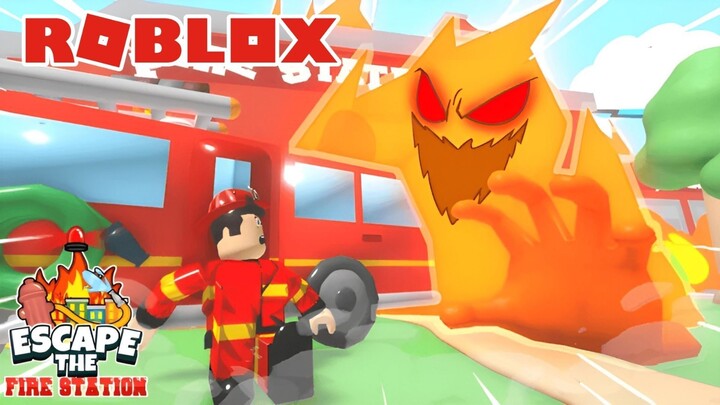 Roblox Escape The Fire Station Obby Full Gameplay
