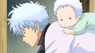 Ah Miao phát hiện ra Gintoki và đứa con của mình giống hệt nhau nên đã ném Gintoki xuống sông ngay t