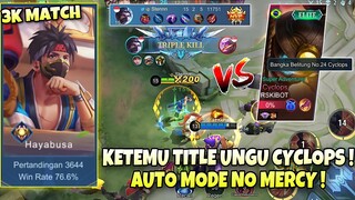 KETEMU TITLE UNGU CYCLOPS ! AUTO BANTAI ! Stenly Top Global Hayabusa Gameplay