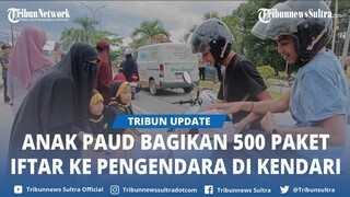 Ajari Anak Berbagi Sejak Dini, PAUD Tahfidzul Qur'an Yurefi Kendari Sultra Bagikan 500 Paket Iftar