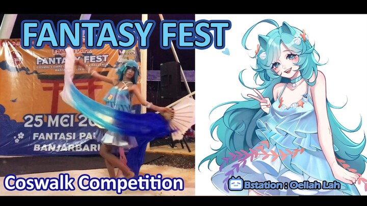 Cosplayer Dolia pada coswalk Fantasy Park 2025
